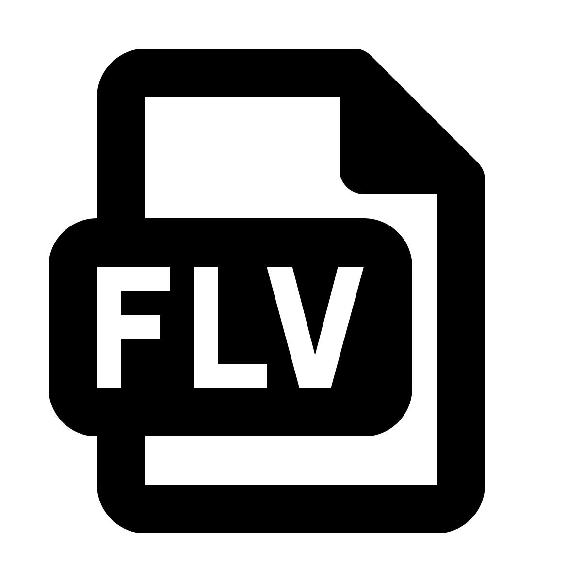 material rounded style flv icon