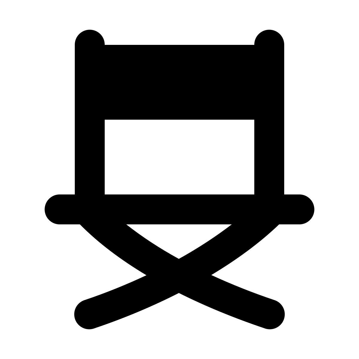 material rounded style klappstuhl icon