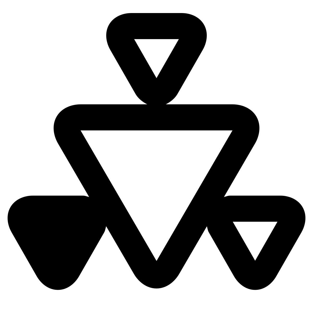material rounded style fractal icon