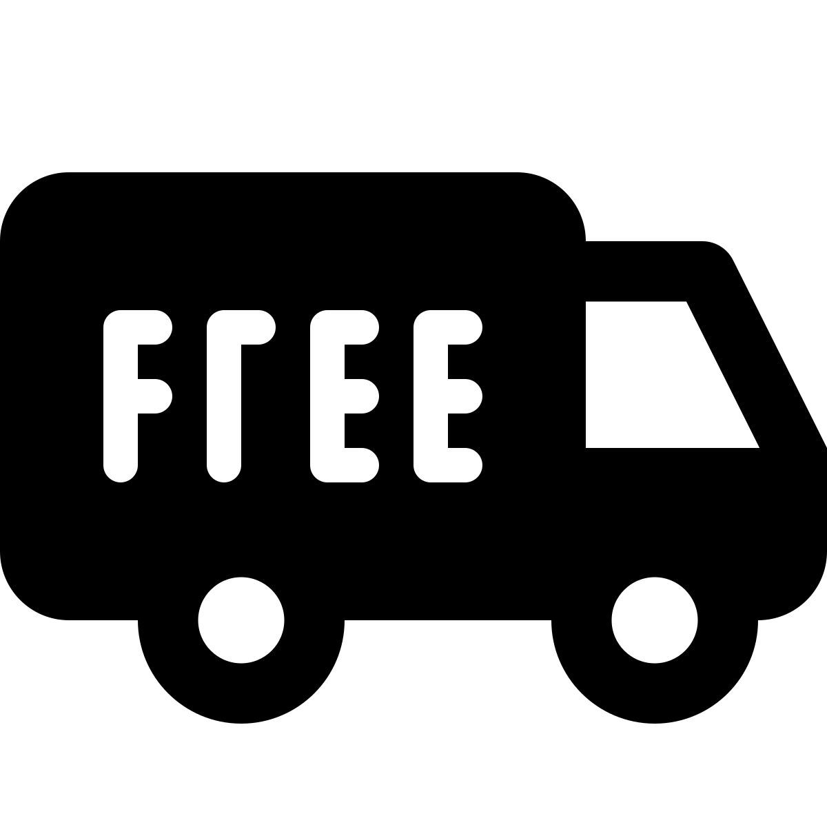 material rounded style free shipping icon