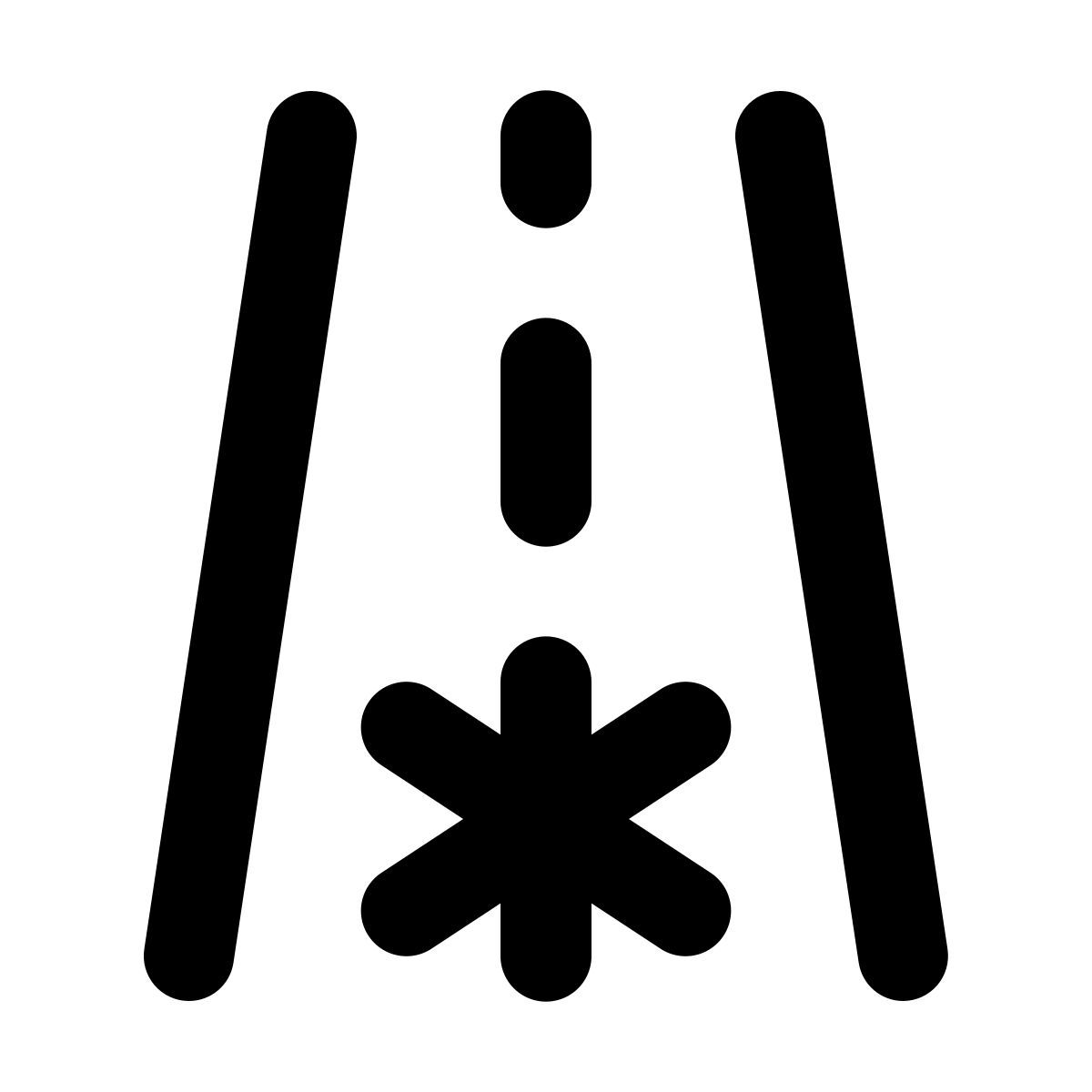 material rounded style avertissement de gel icon