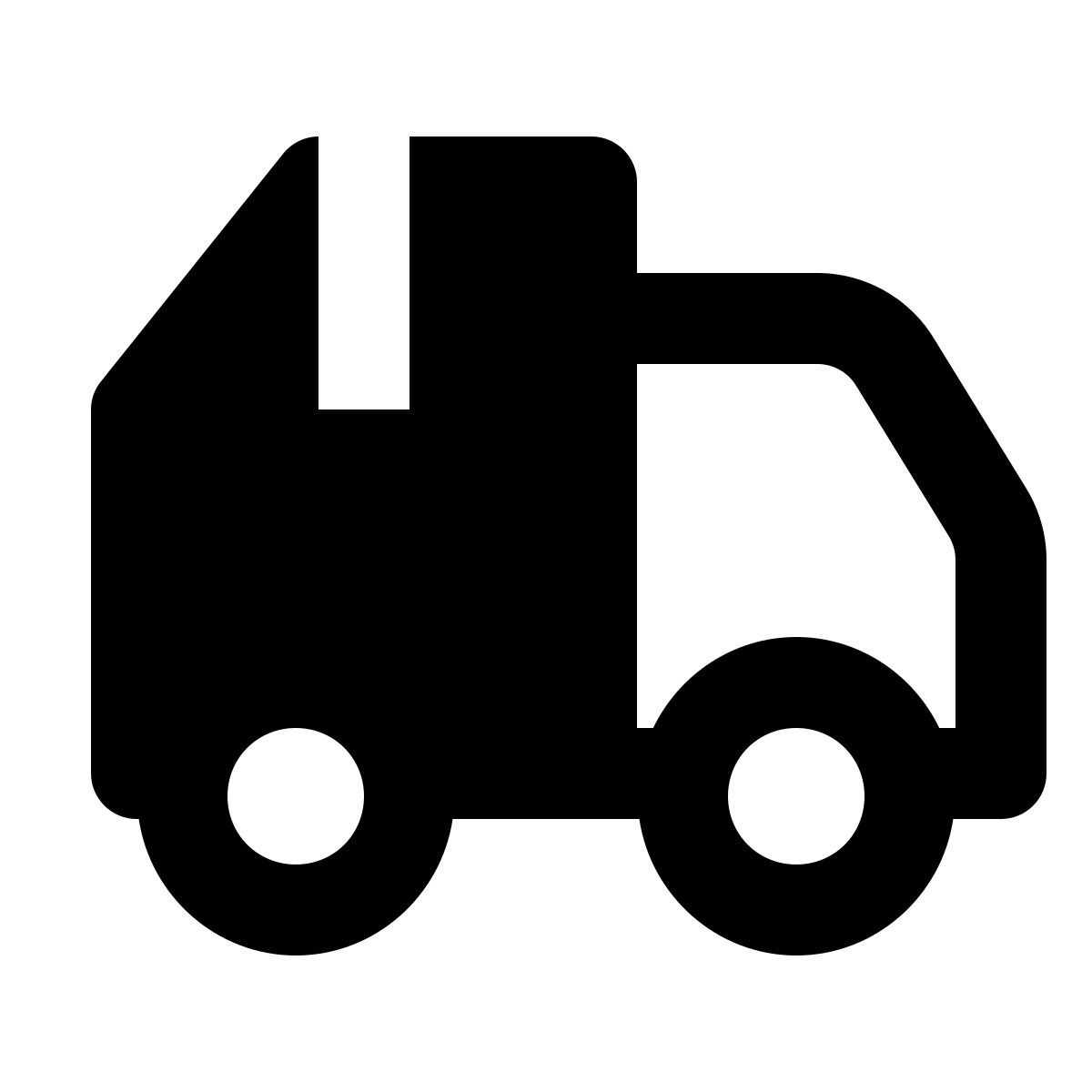material rounded style camion della spazzatura icon