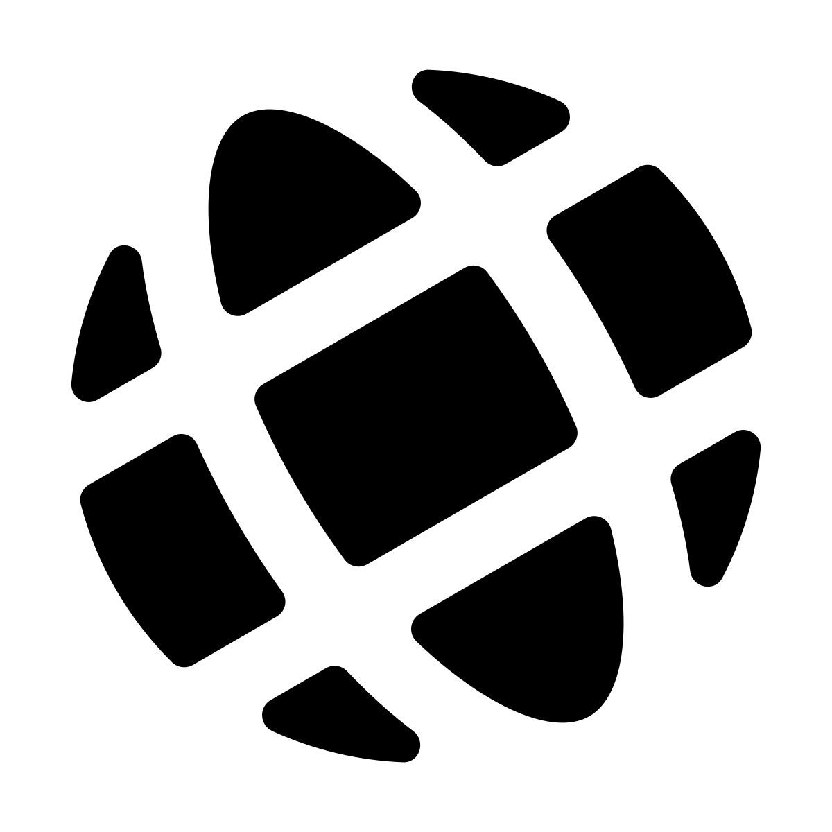 material rounded style globe terrestre icon