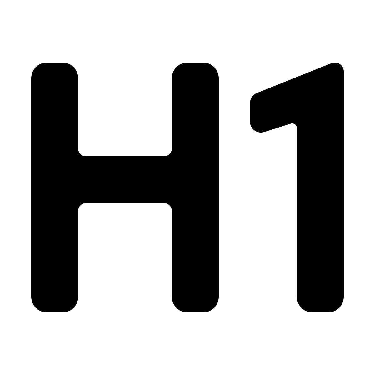 material rounded style header 1 icon