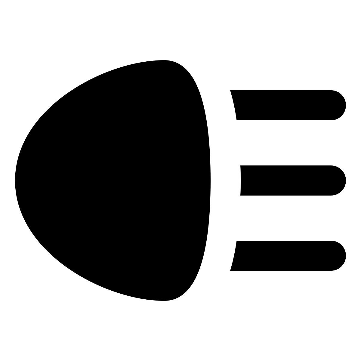 material rounded style headlight icon