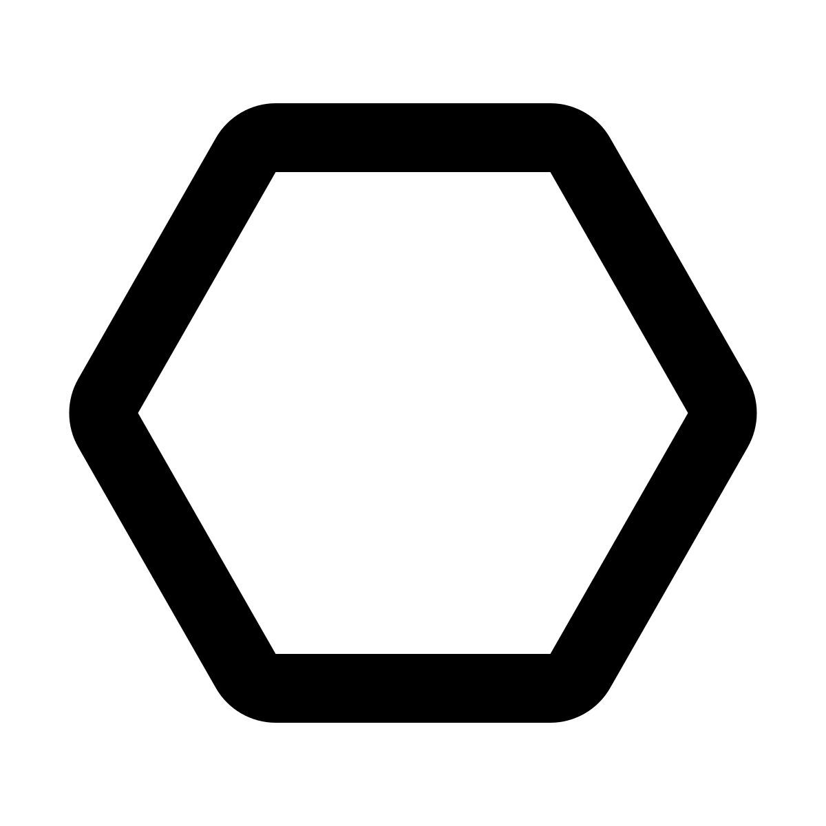 material rounded style 六边形 icon