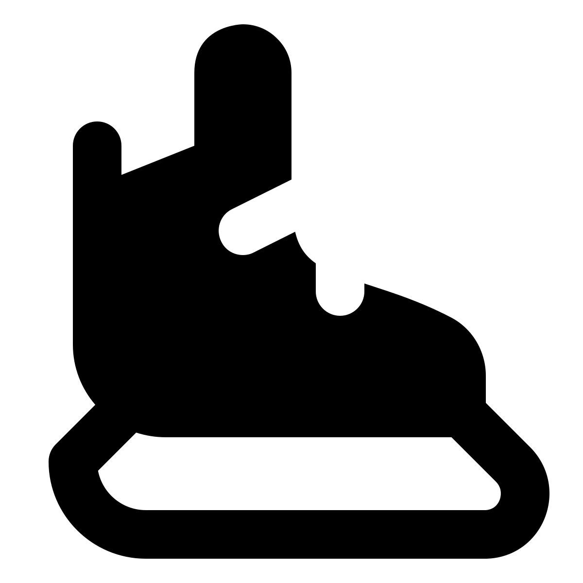 material rounded style 曲棍球溜冰鞋 icon