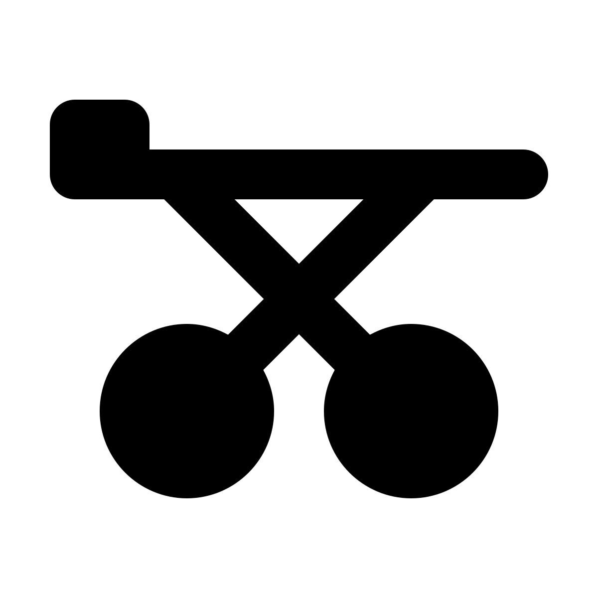 material rounded style letto della ruota dell&#39;ospedale icon