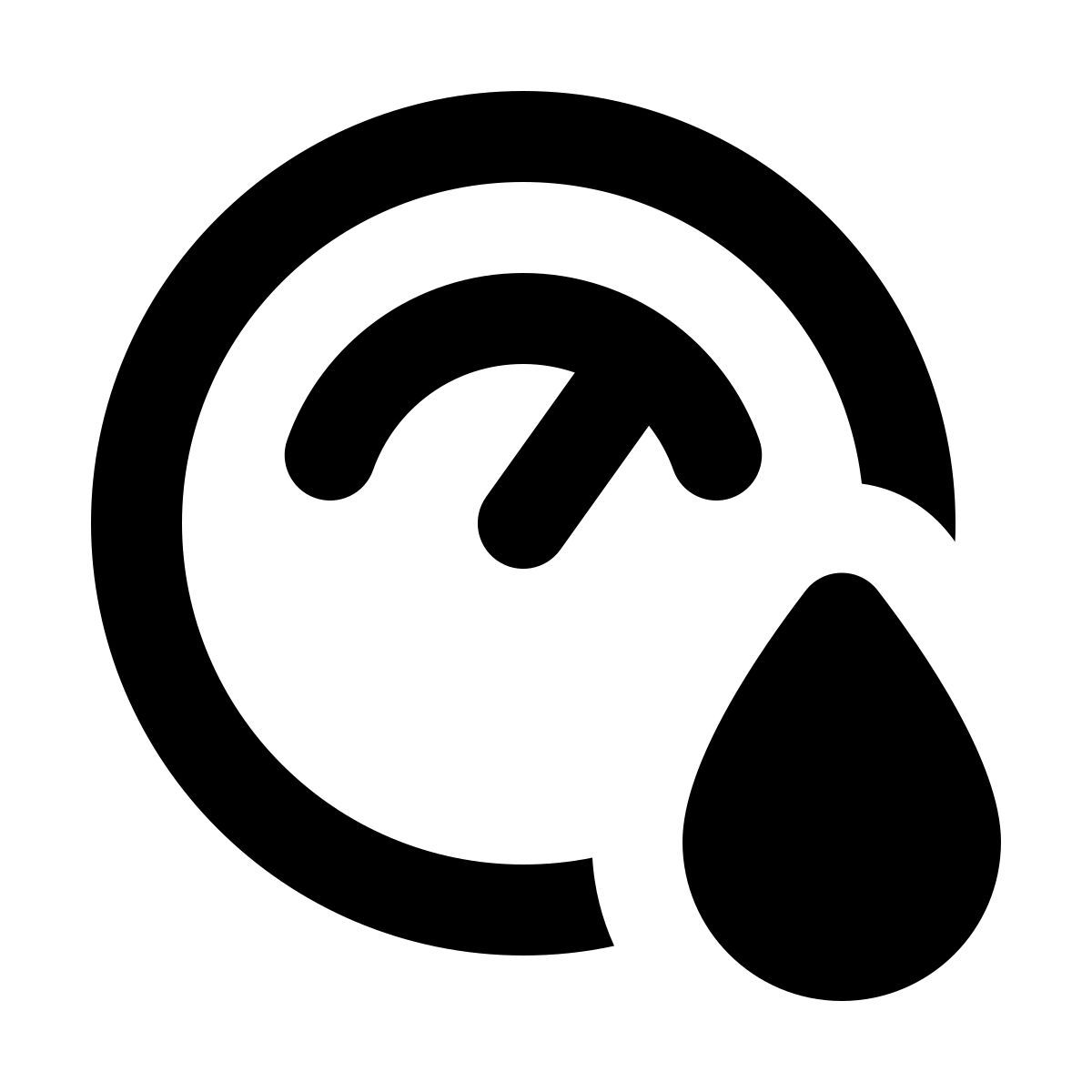 material rounded style 湿度 icon