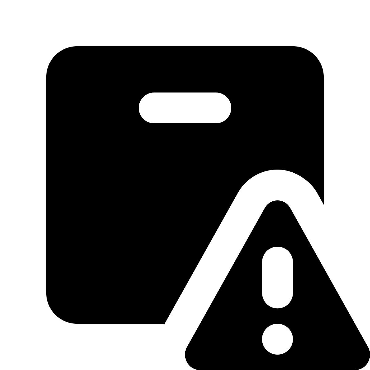 material rounded style 중요 배달 icon