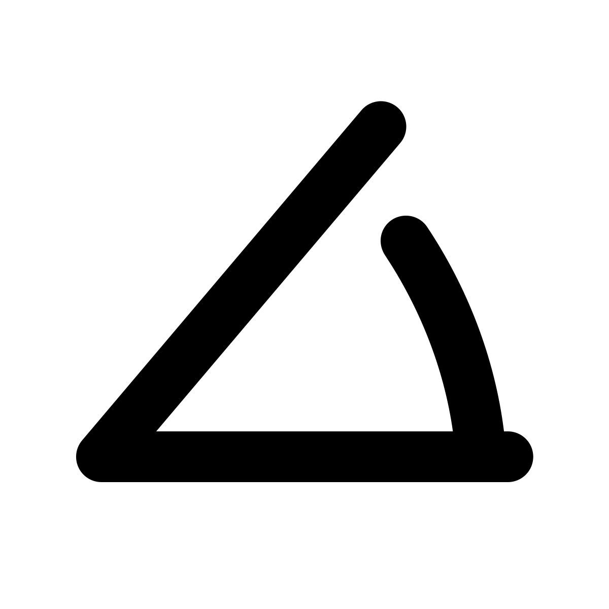 material rounded style inclinación icon