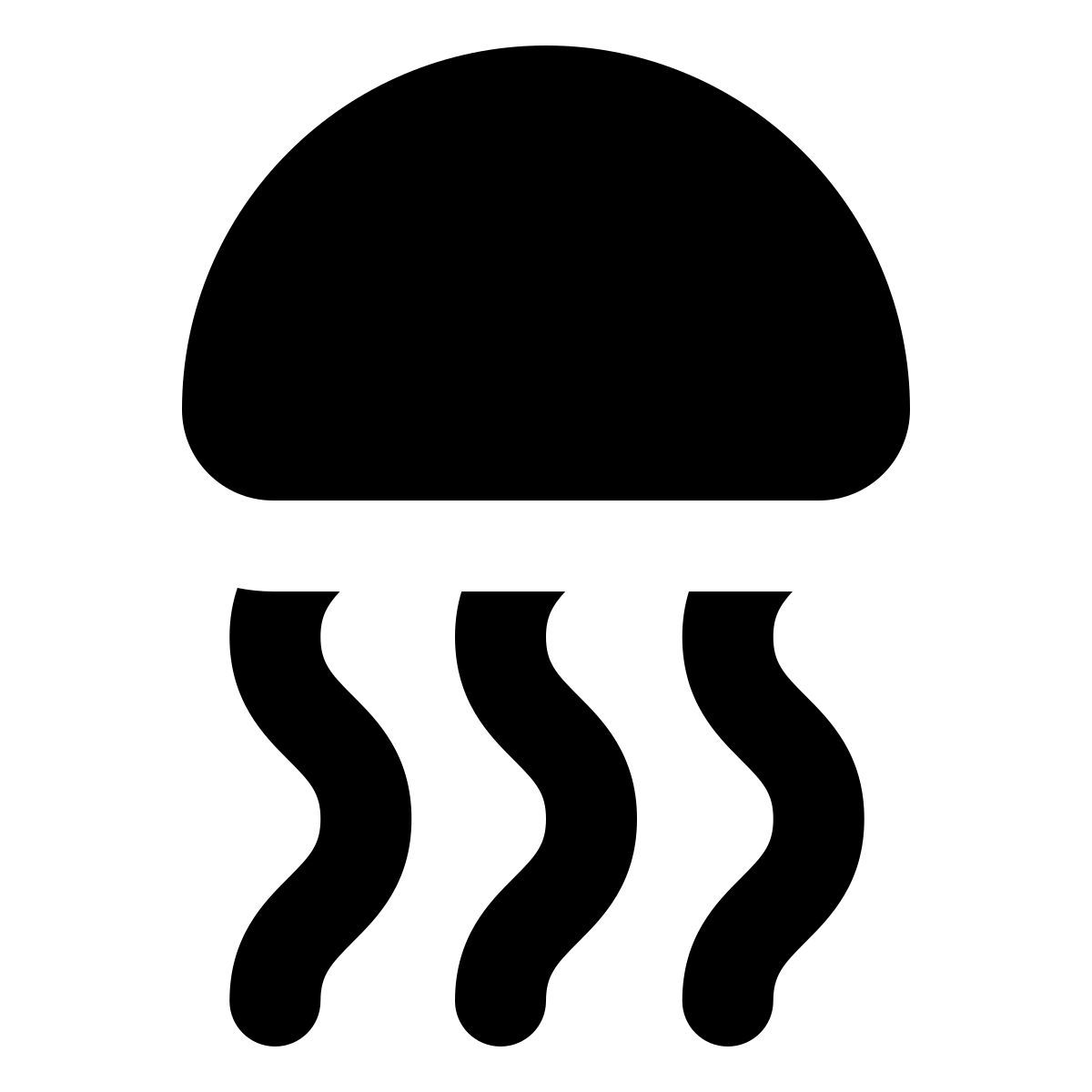 material rounded style jellyfish icon