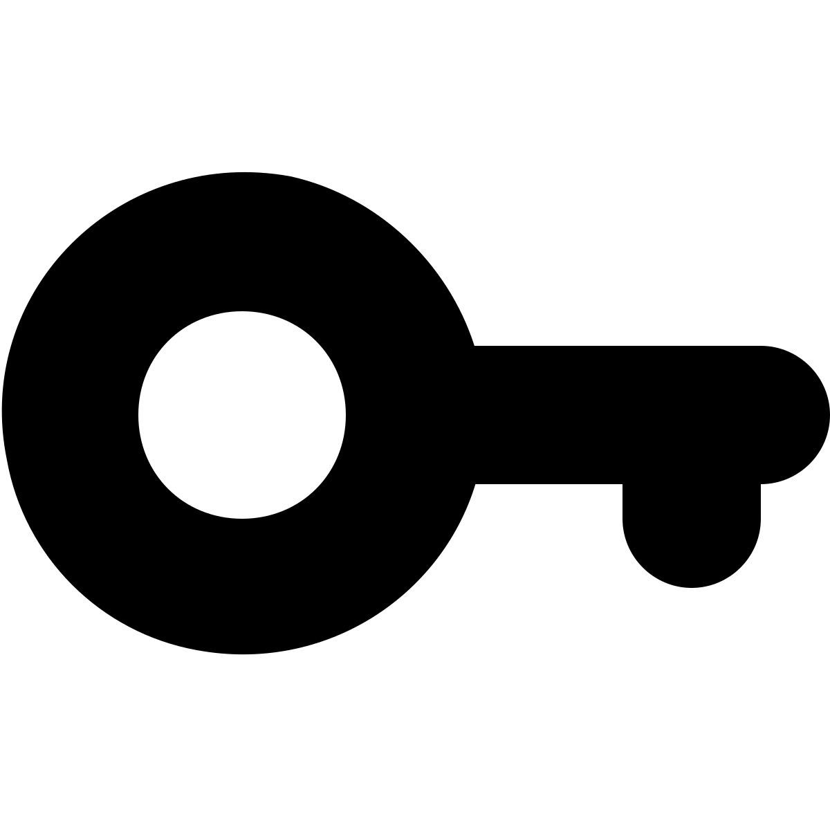 material rounded style key icon