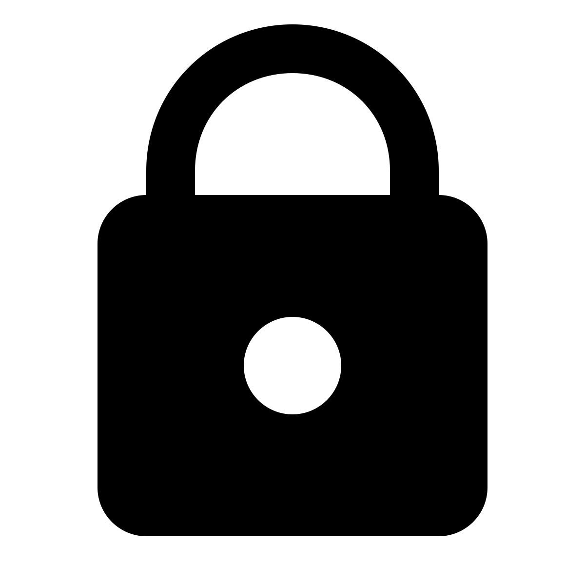 material rounded style cadenas icon