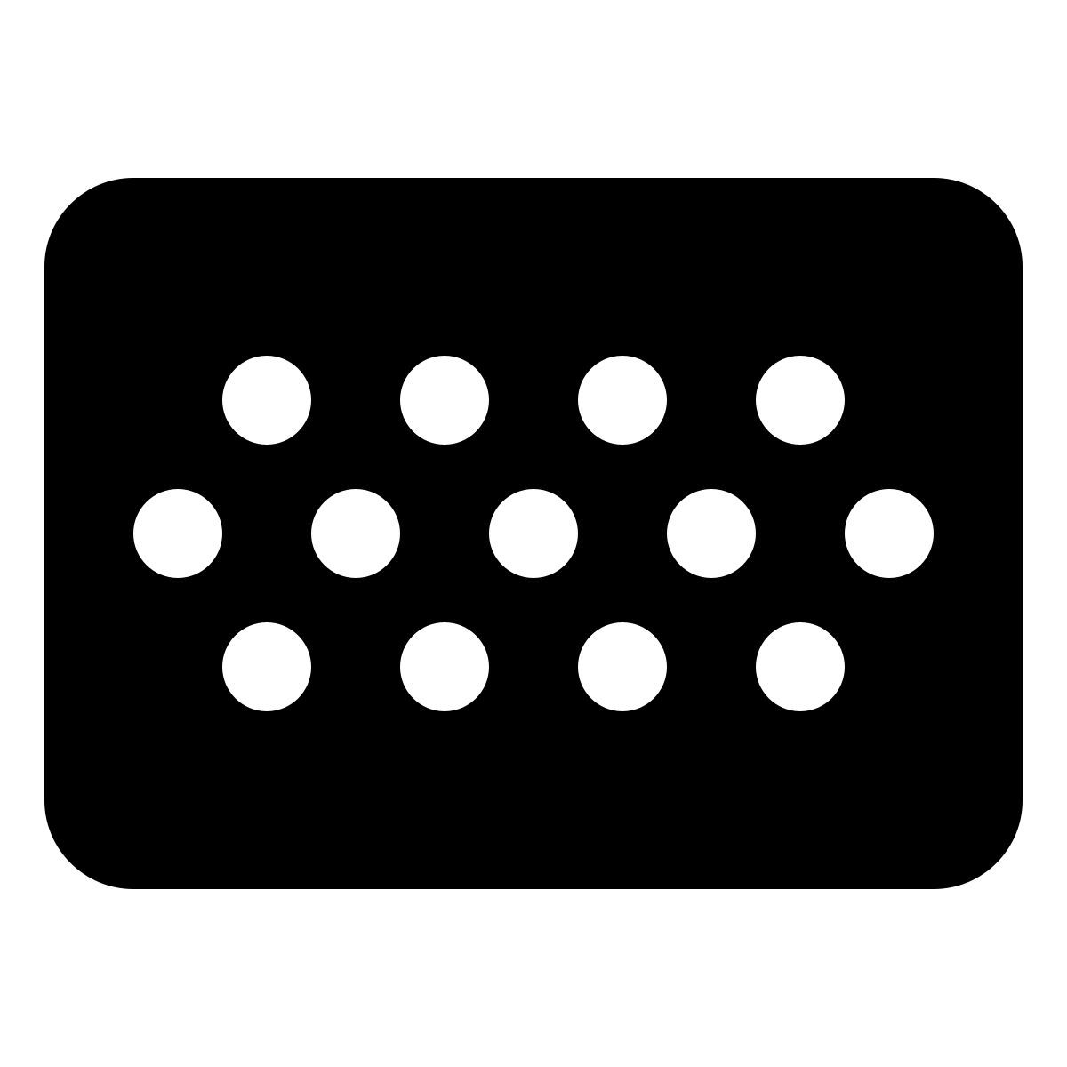 material rounded style luminaria led icon