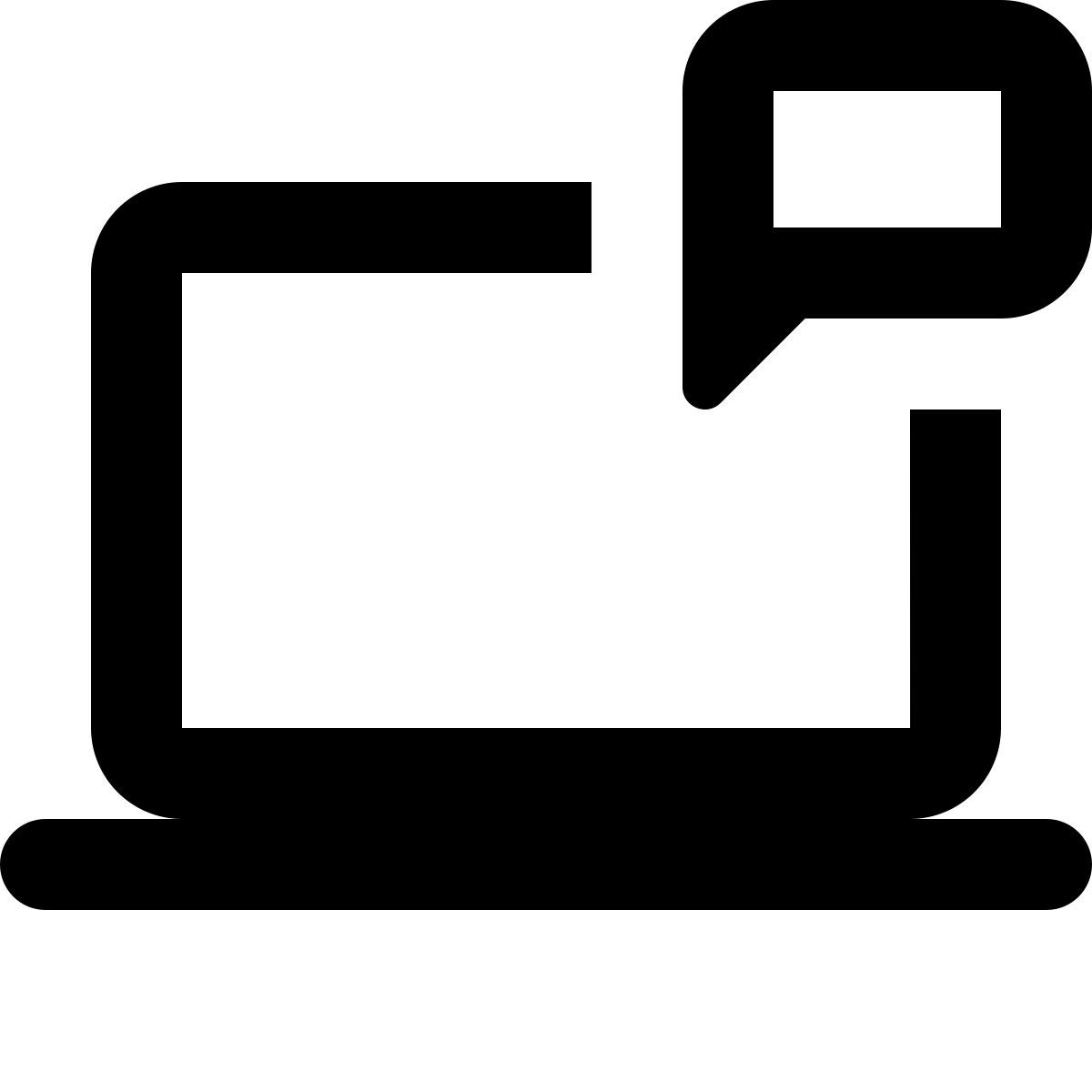 material rounded style macbook chat icon