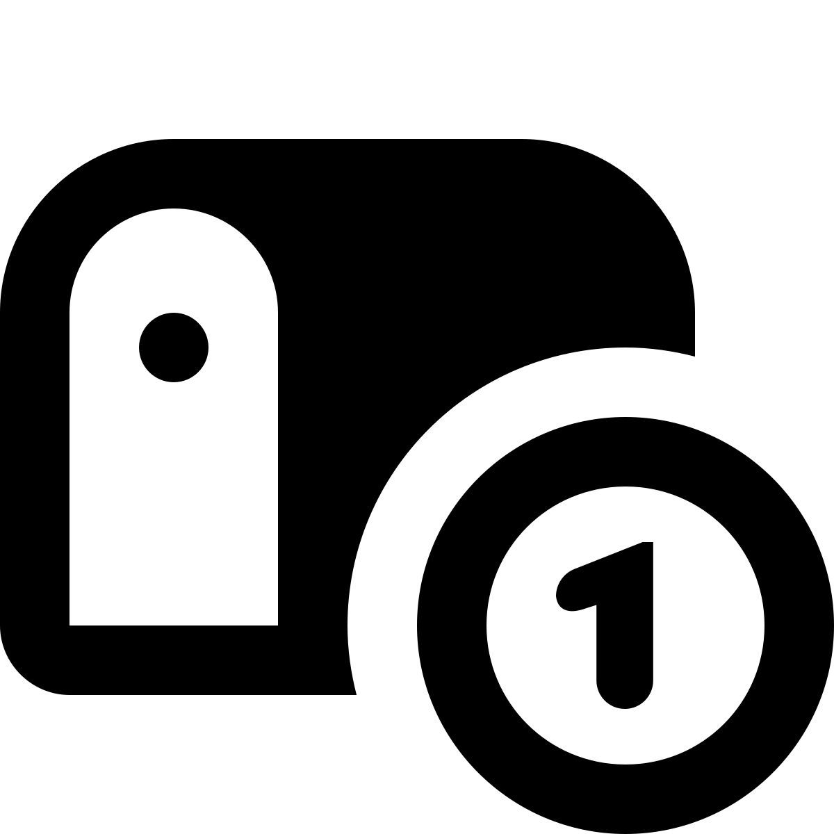 material rounded style postfach münzen icon
