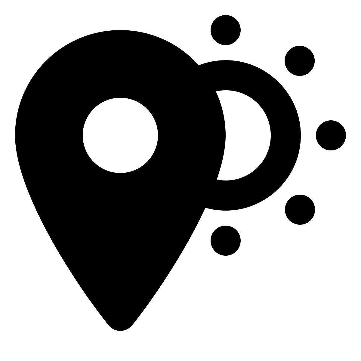 material rounded style marker sun icon