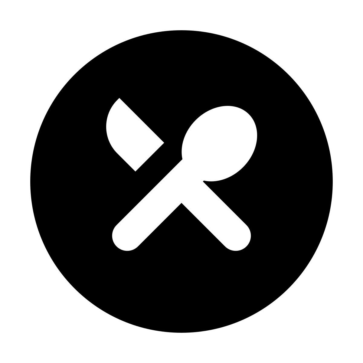 material rounded style comida icon