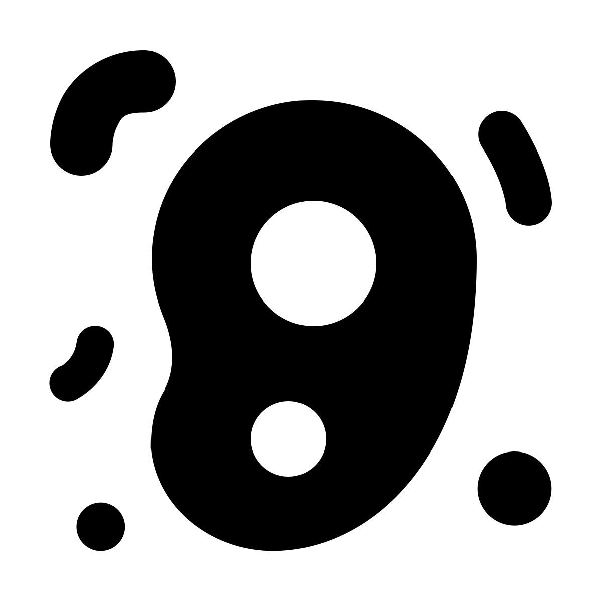 material rounded style microorganismos icon