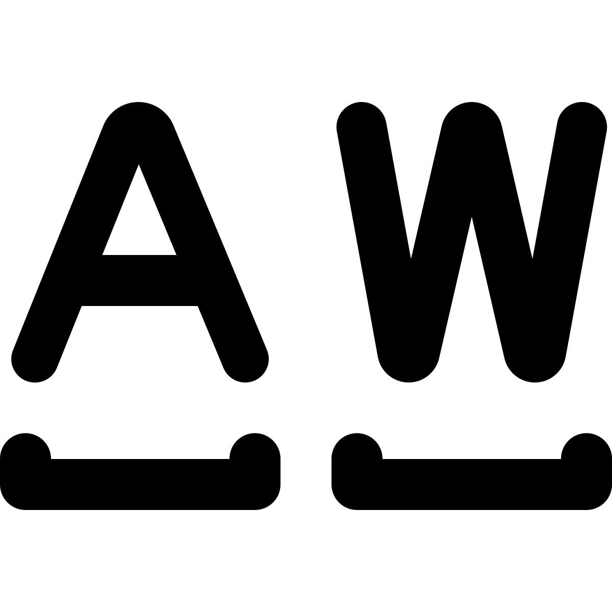 material rounded style fuente de espacio sencillo icon