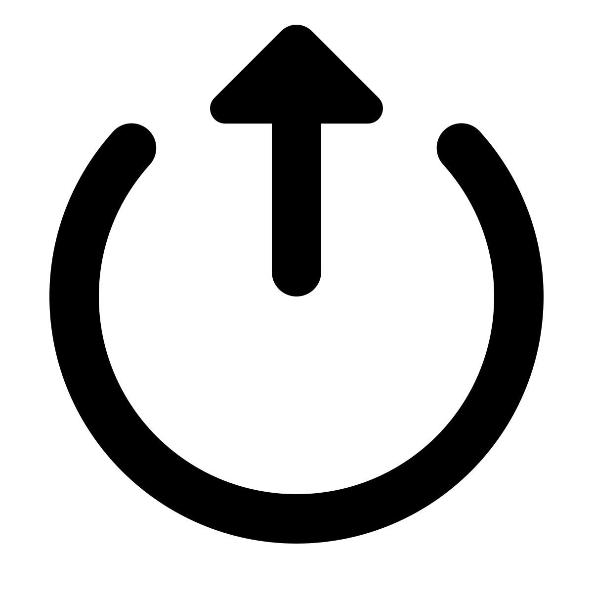 material rounded style move up icon