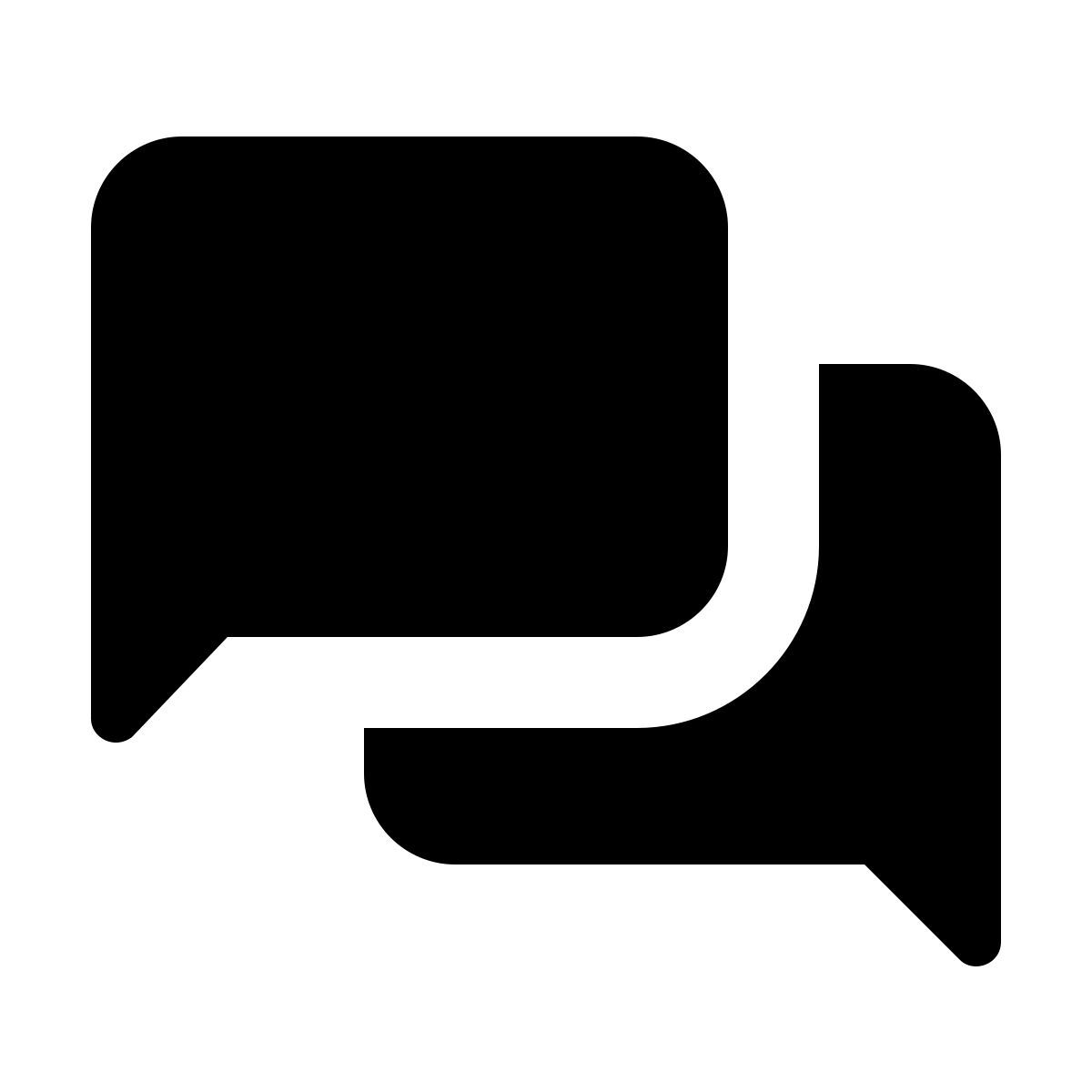 material rounded style no chat icon