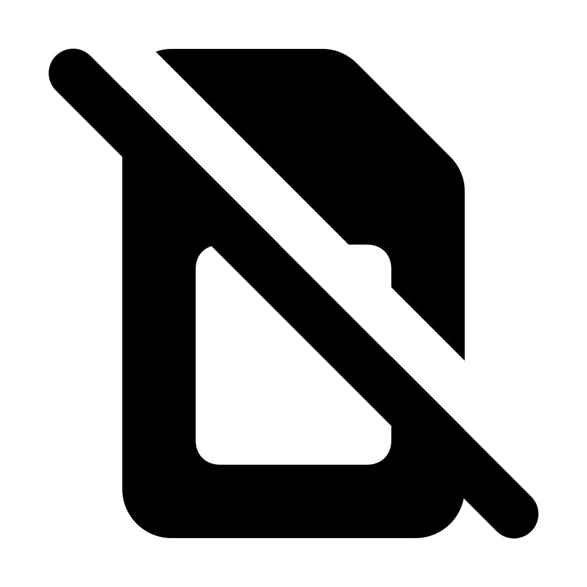 material rounded style sim 카드 없음 icon