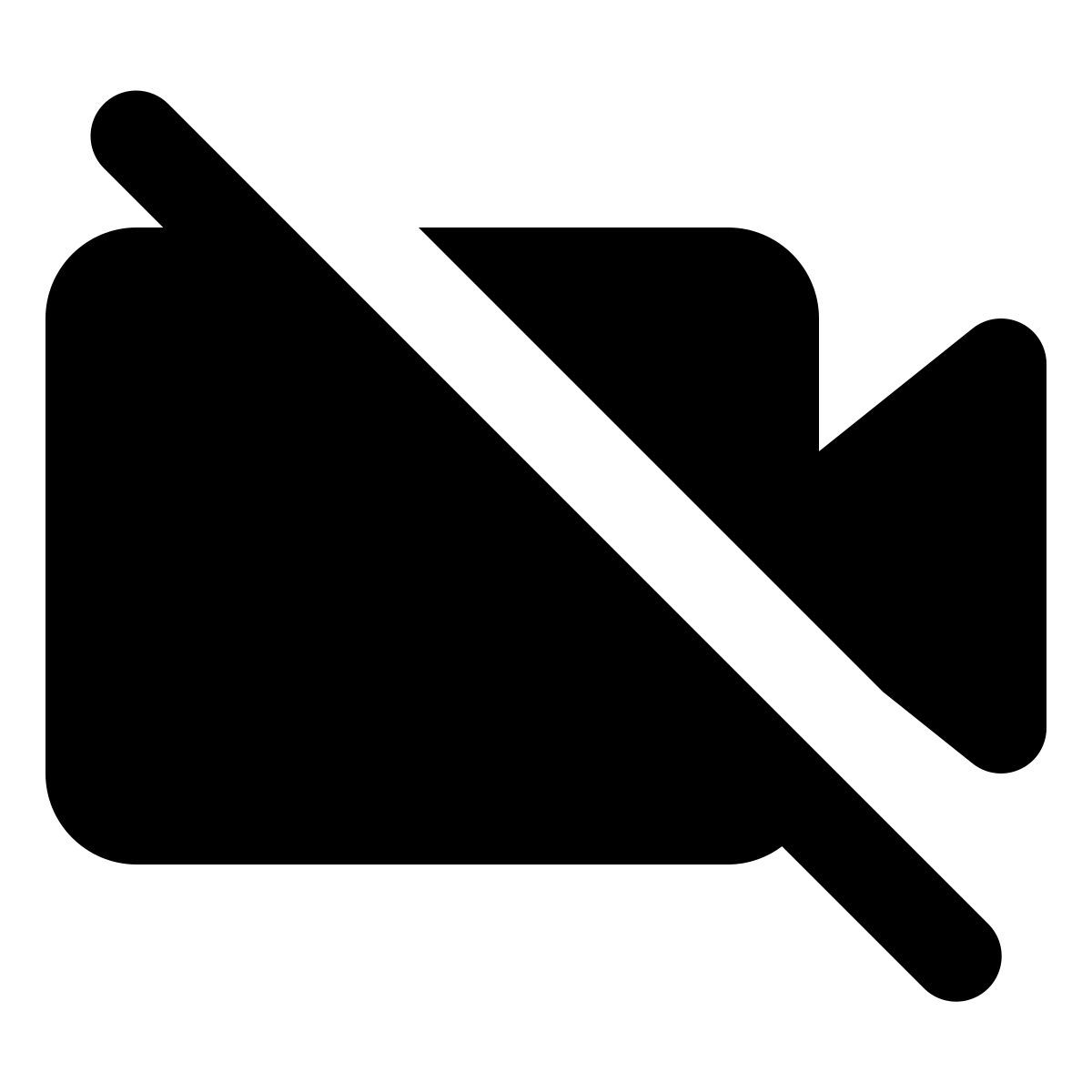 material rounded style no video icon