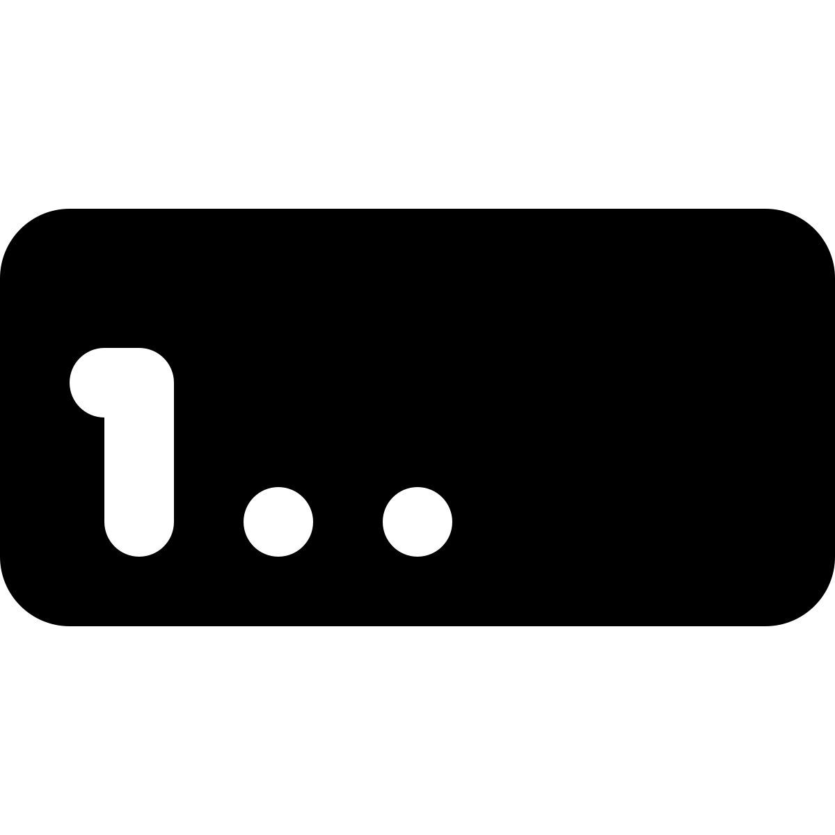 material rounded style formulário de entrada de números icon