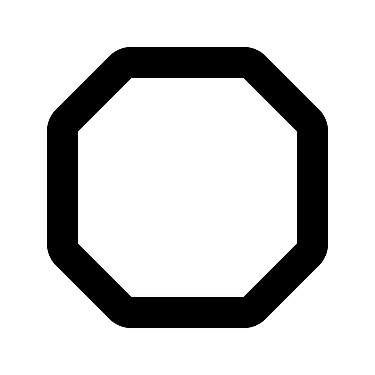 material rounded style 八角形 icon