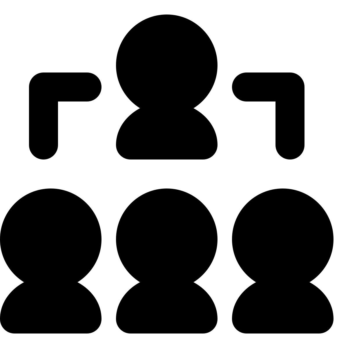 material rounded style organigrama gente icon