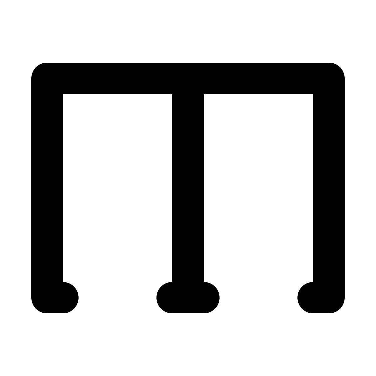 material rounded style aparcamiento descubierto icon