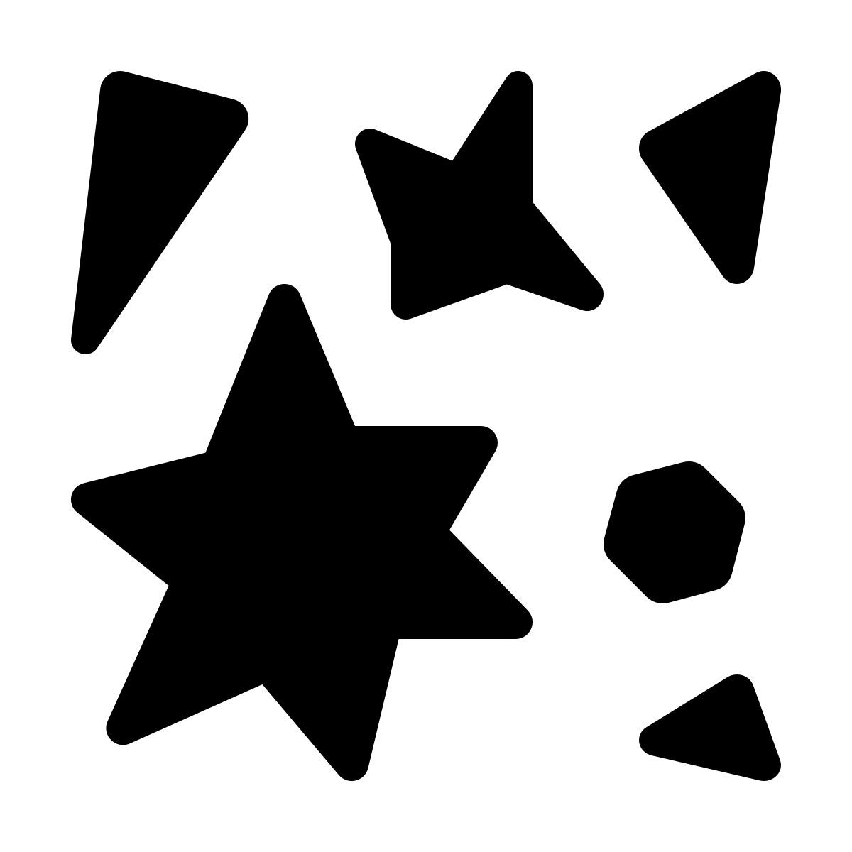 material rounded style particules icon