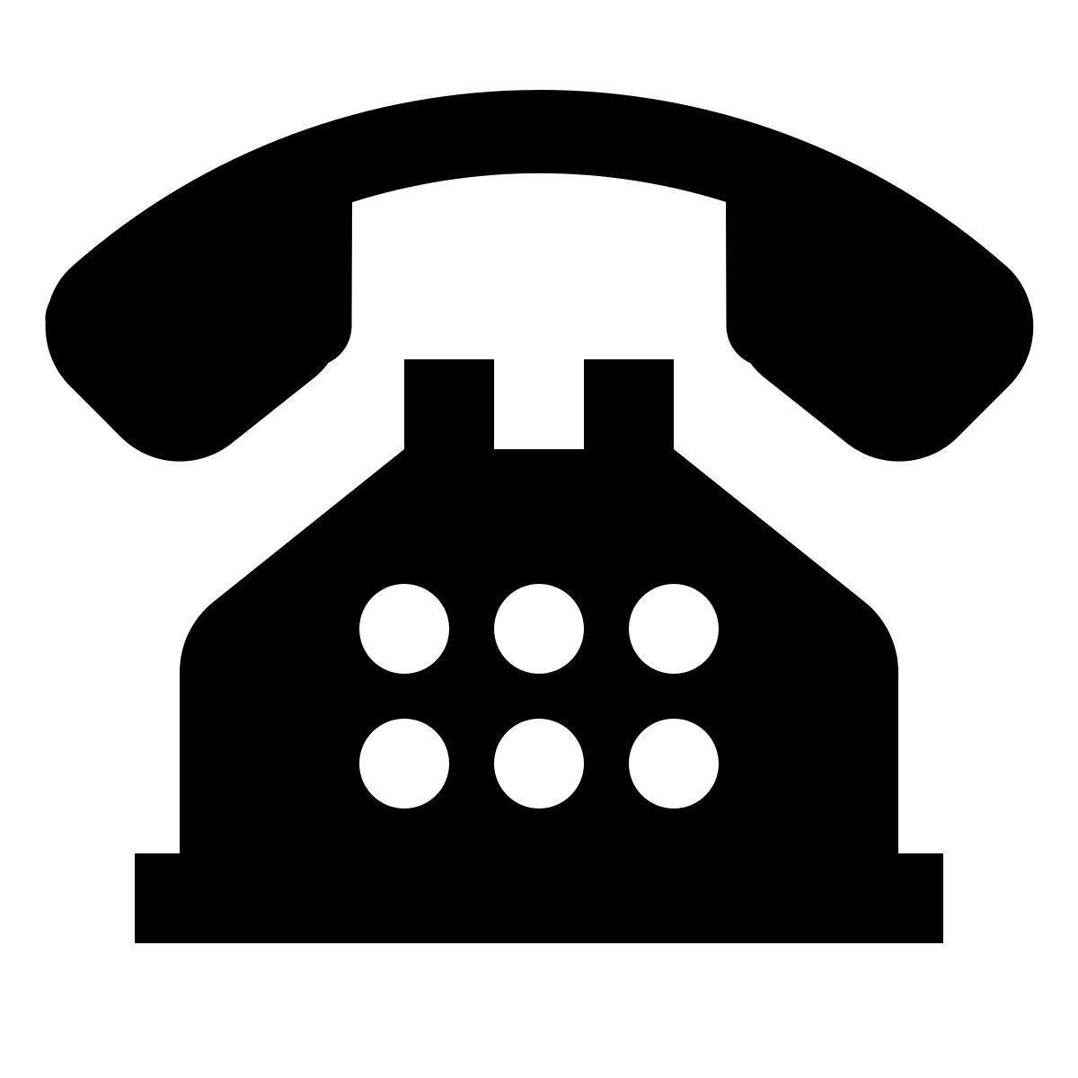 material rounded style 电话 icon