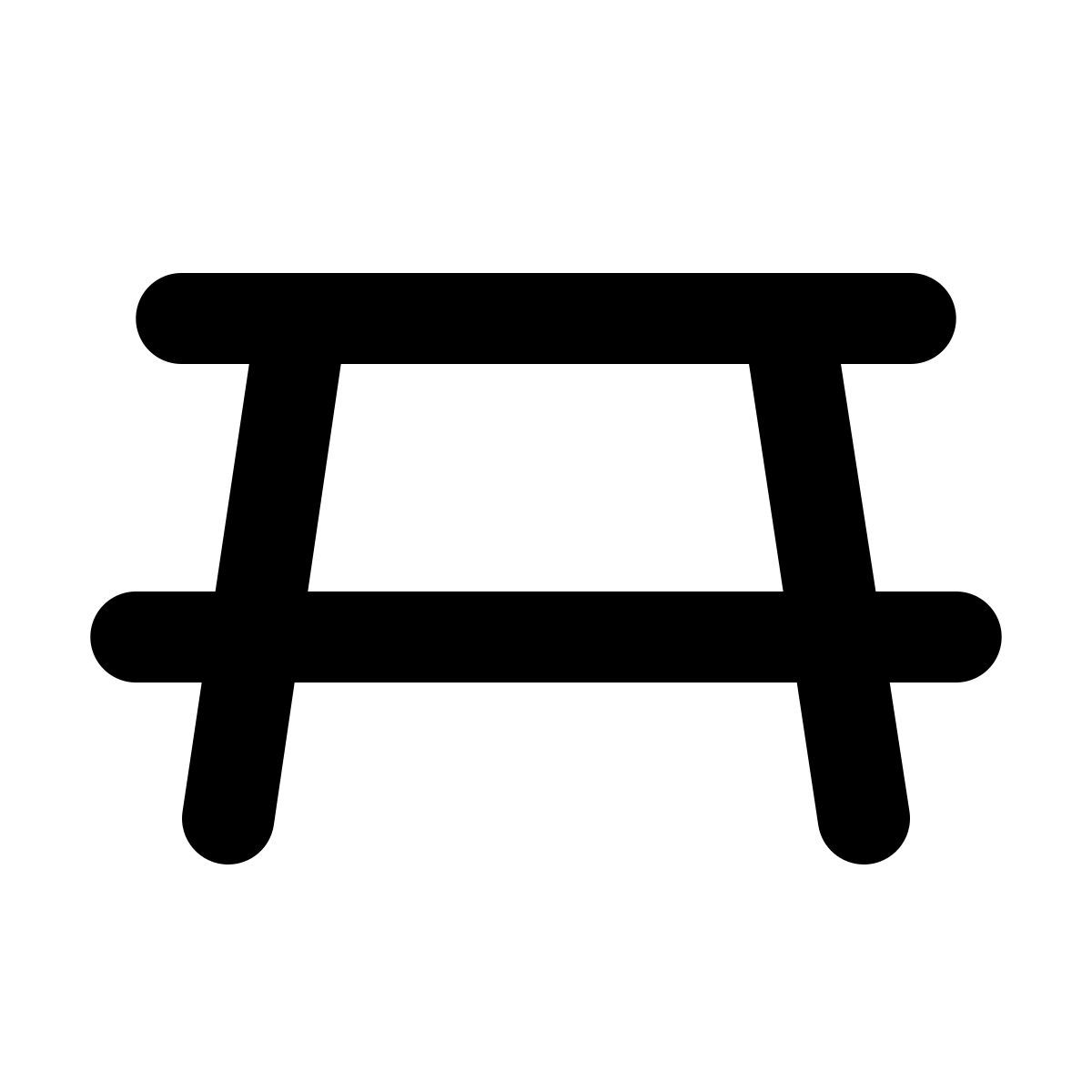 material rounded style mesa de picnic icon