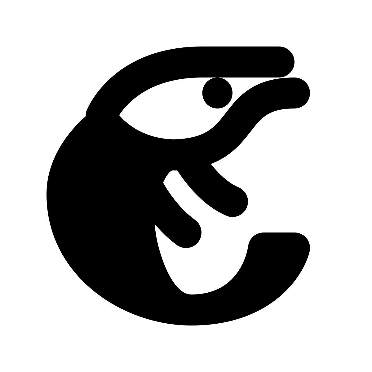 material rounded style prawn icon