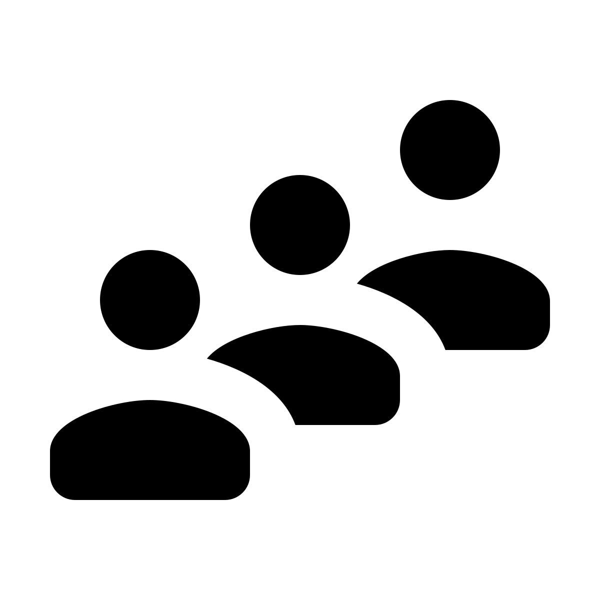 material rounded style warteschlange icon