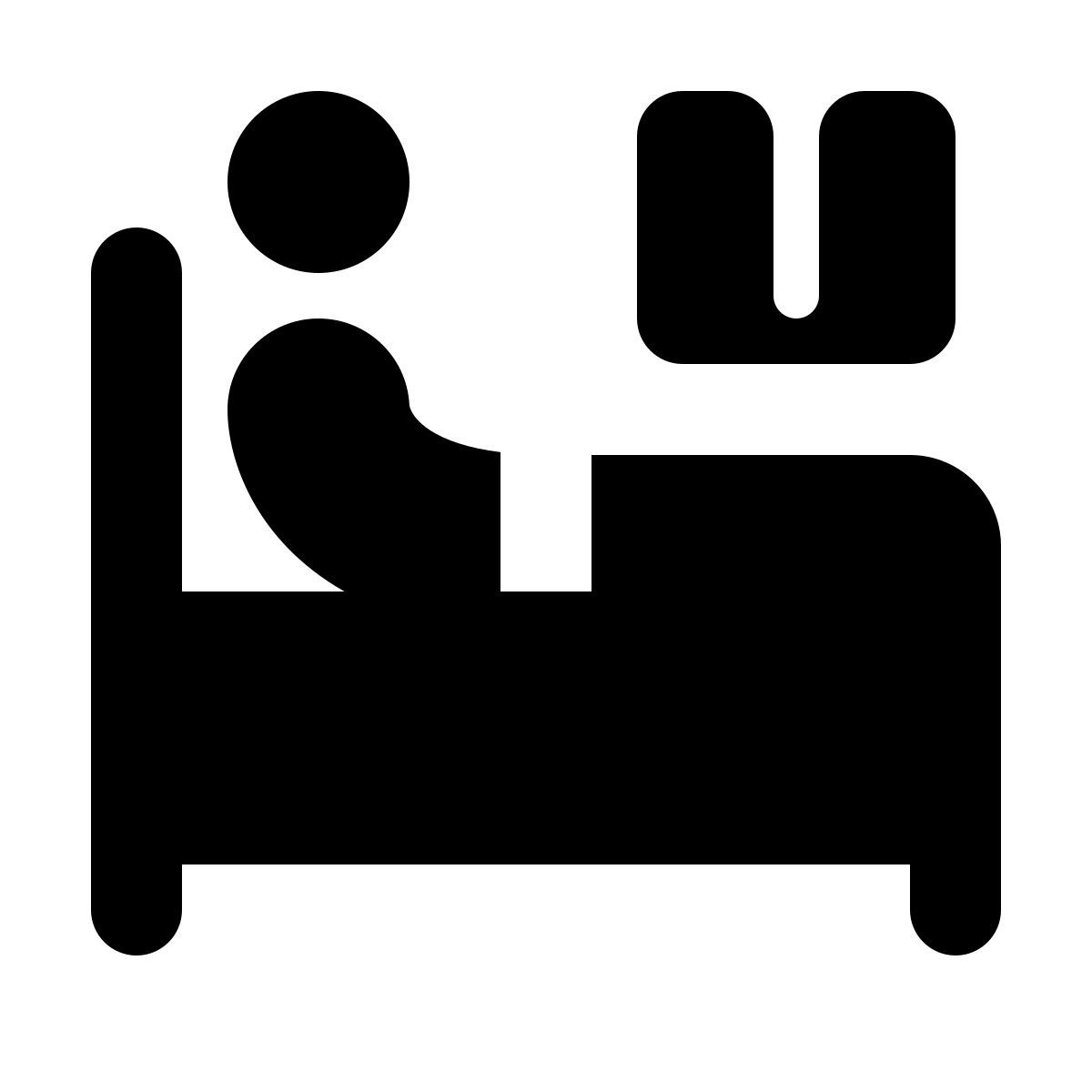 material rounded style im bett lesen icon