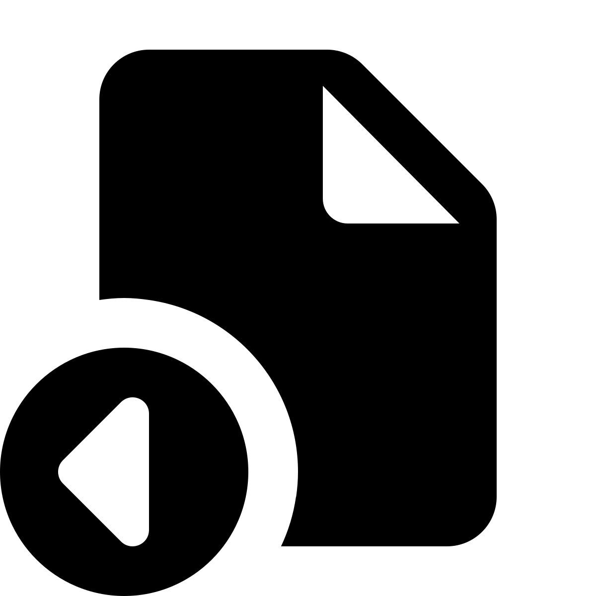 material rounded style 수신 파일 icon