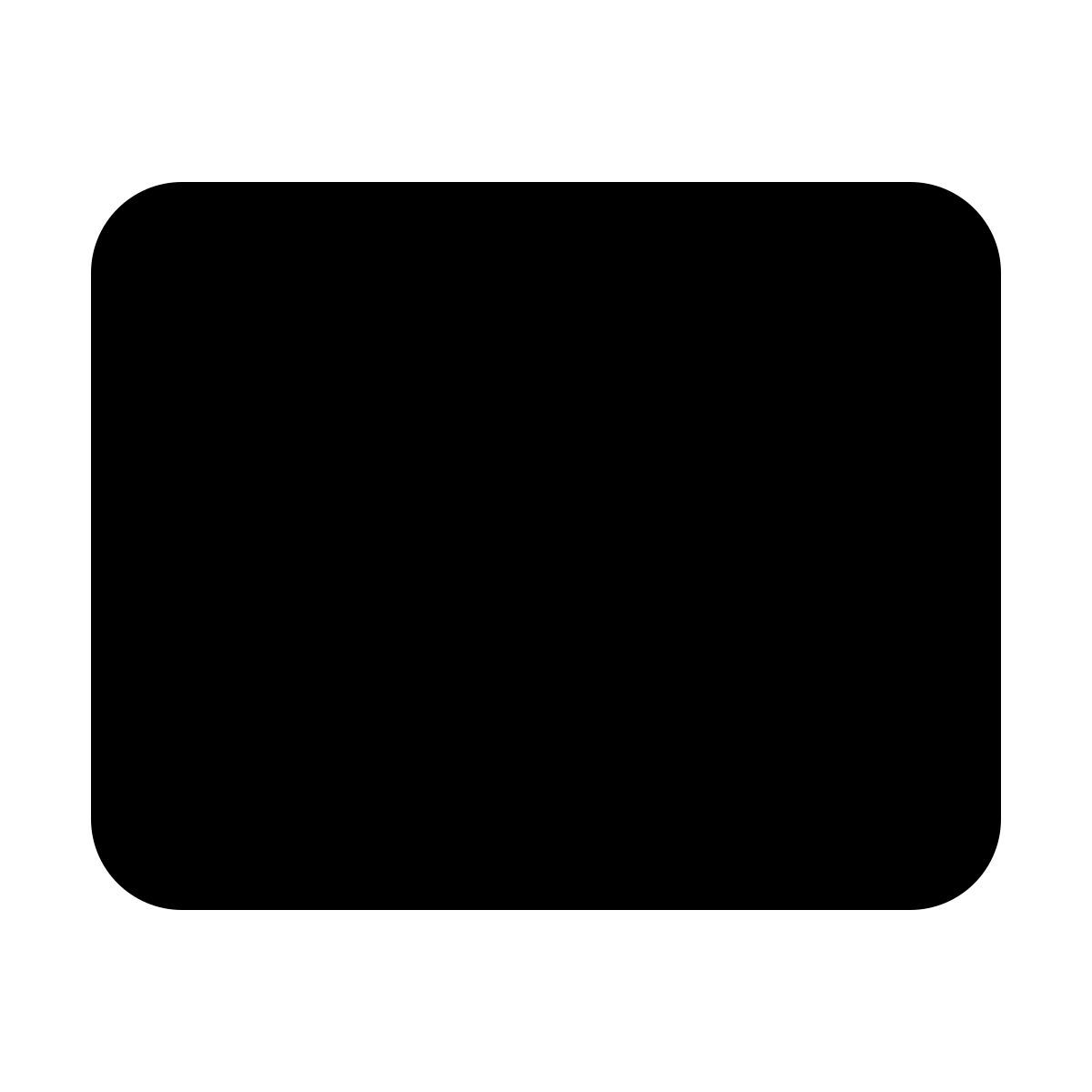 material rounded style rectangle icon