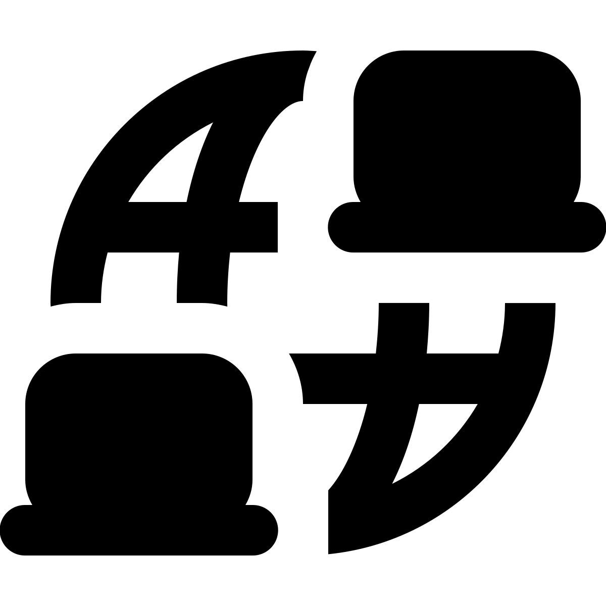 material rounded style télécommande icon