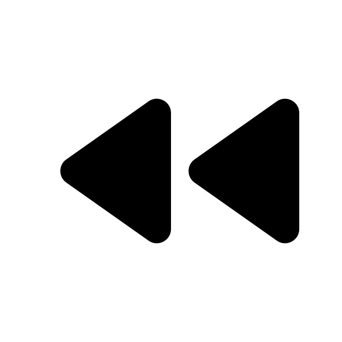 material rounded style rebobinar icon