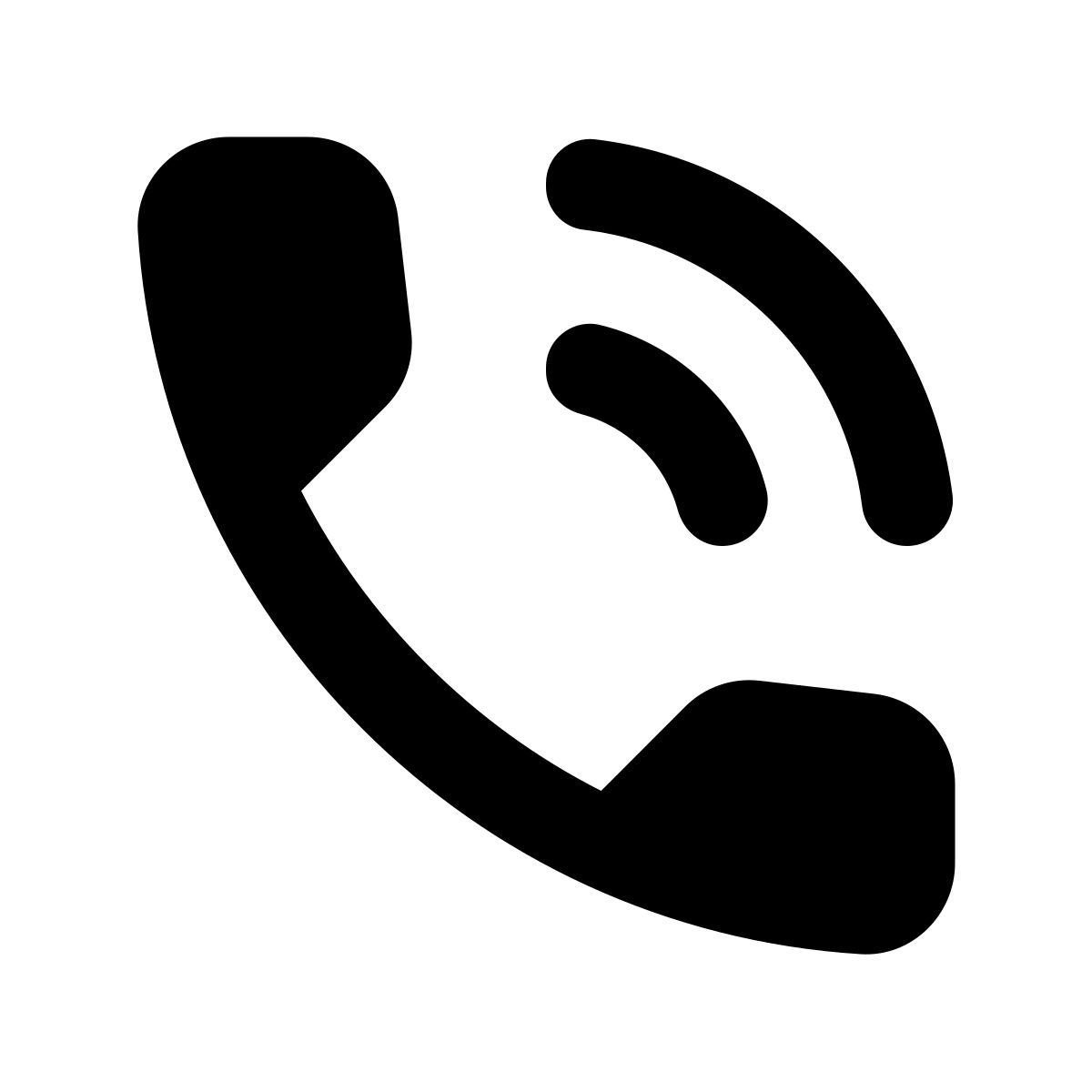 material rounded style eingehender anruf icon