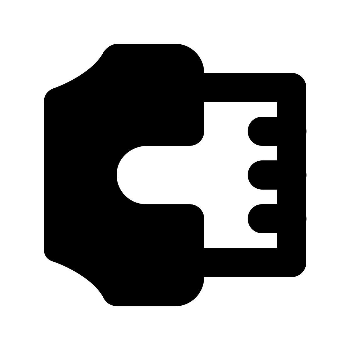 material rounded style kabel icon