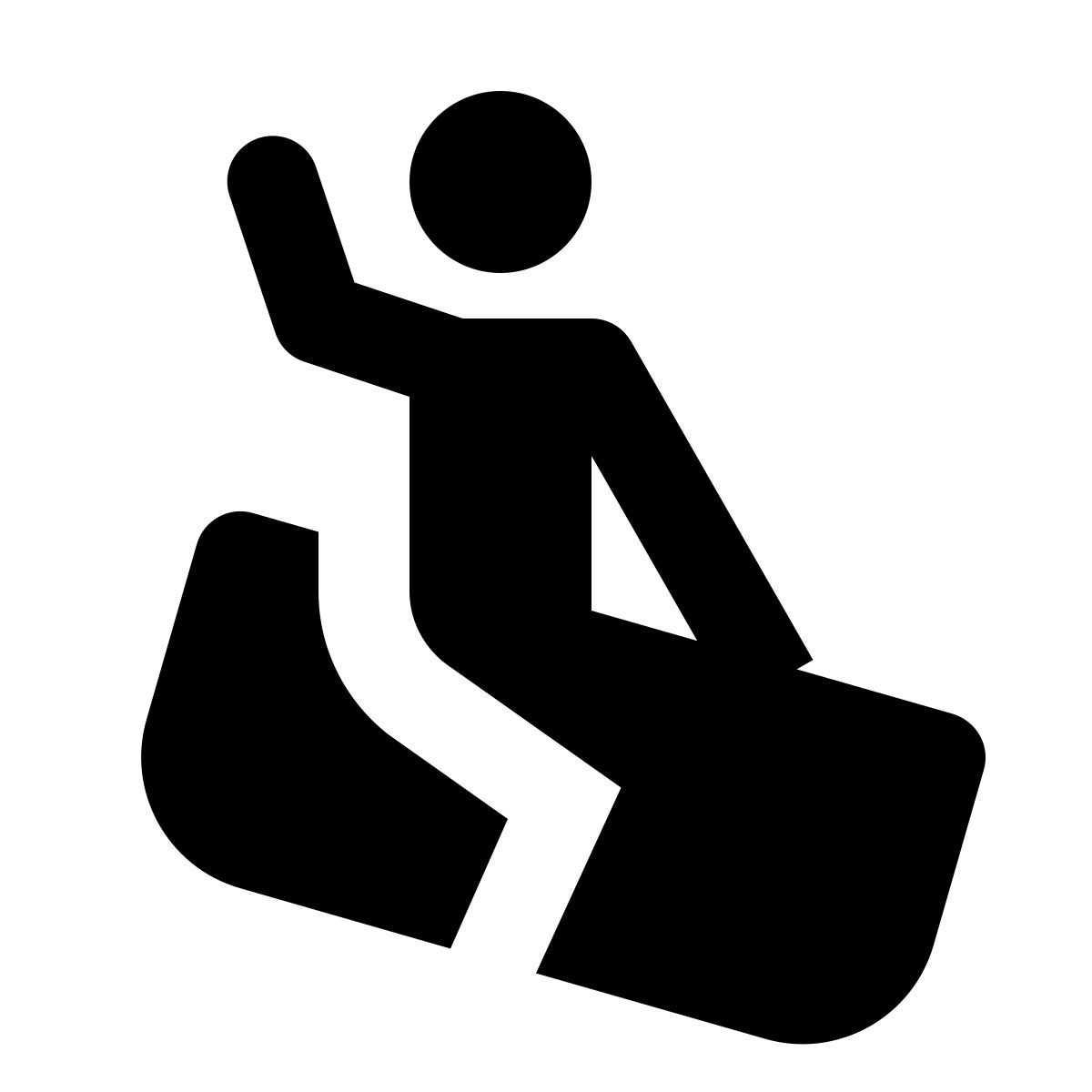 material rounded style rodeo icon