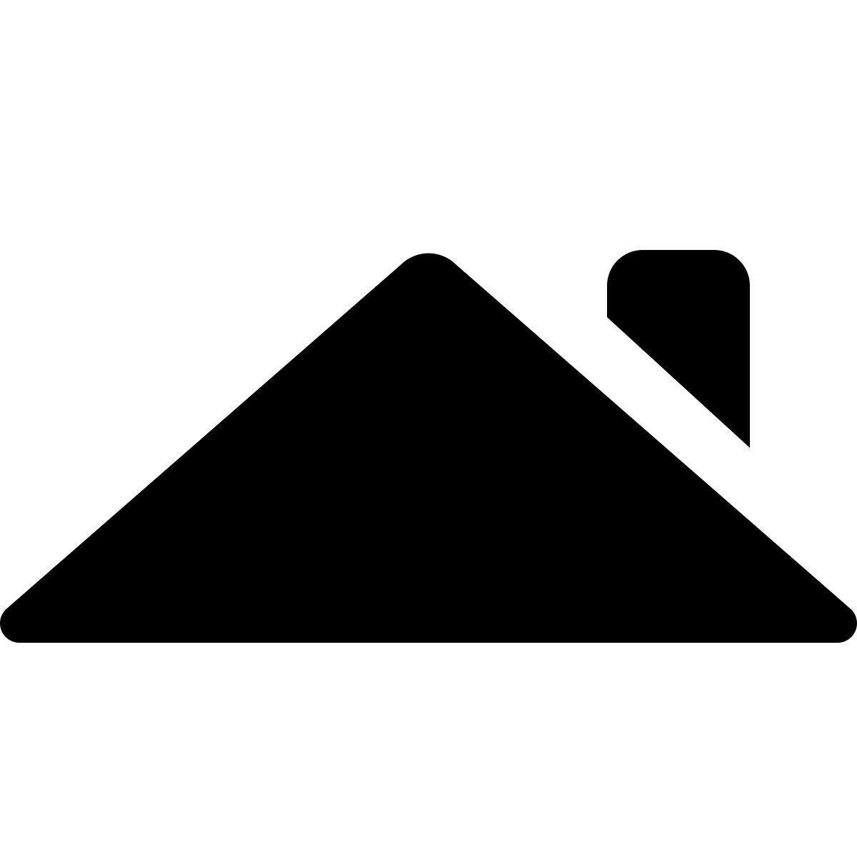 material rounded style roofing icon