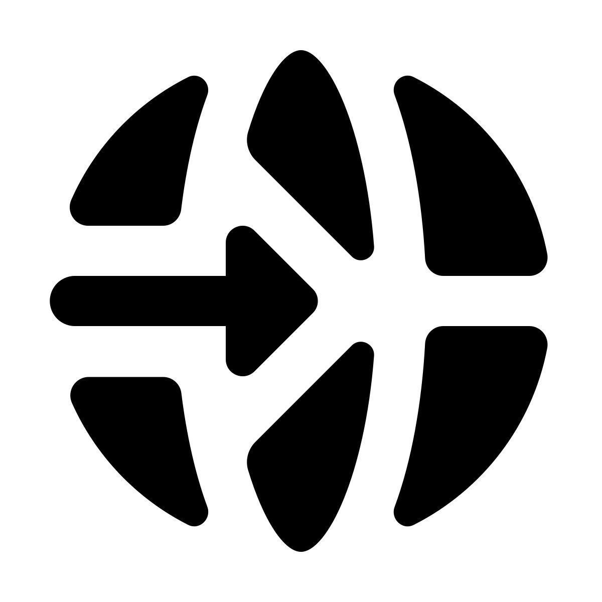 material rounded style globe tournant icon