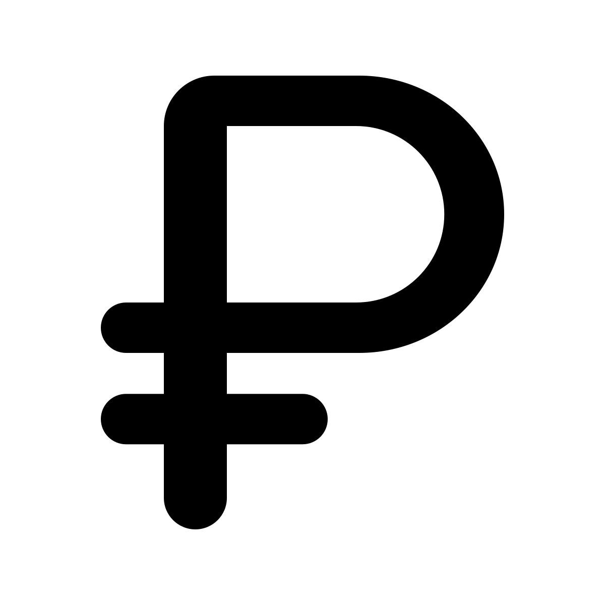 material rounded style rublo icon