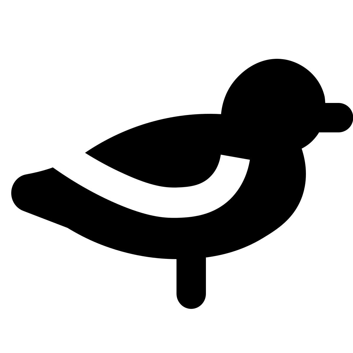 material rounded style seagull icon